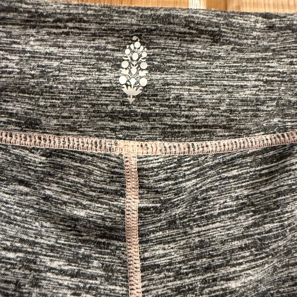 FP Movement Gray White, and Pink Colorblock Leggings with High Waist Active Fun - Picture 8 of 13